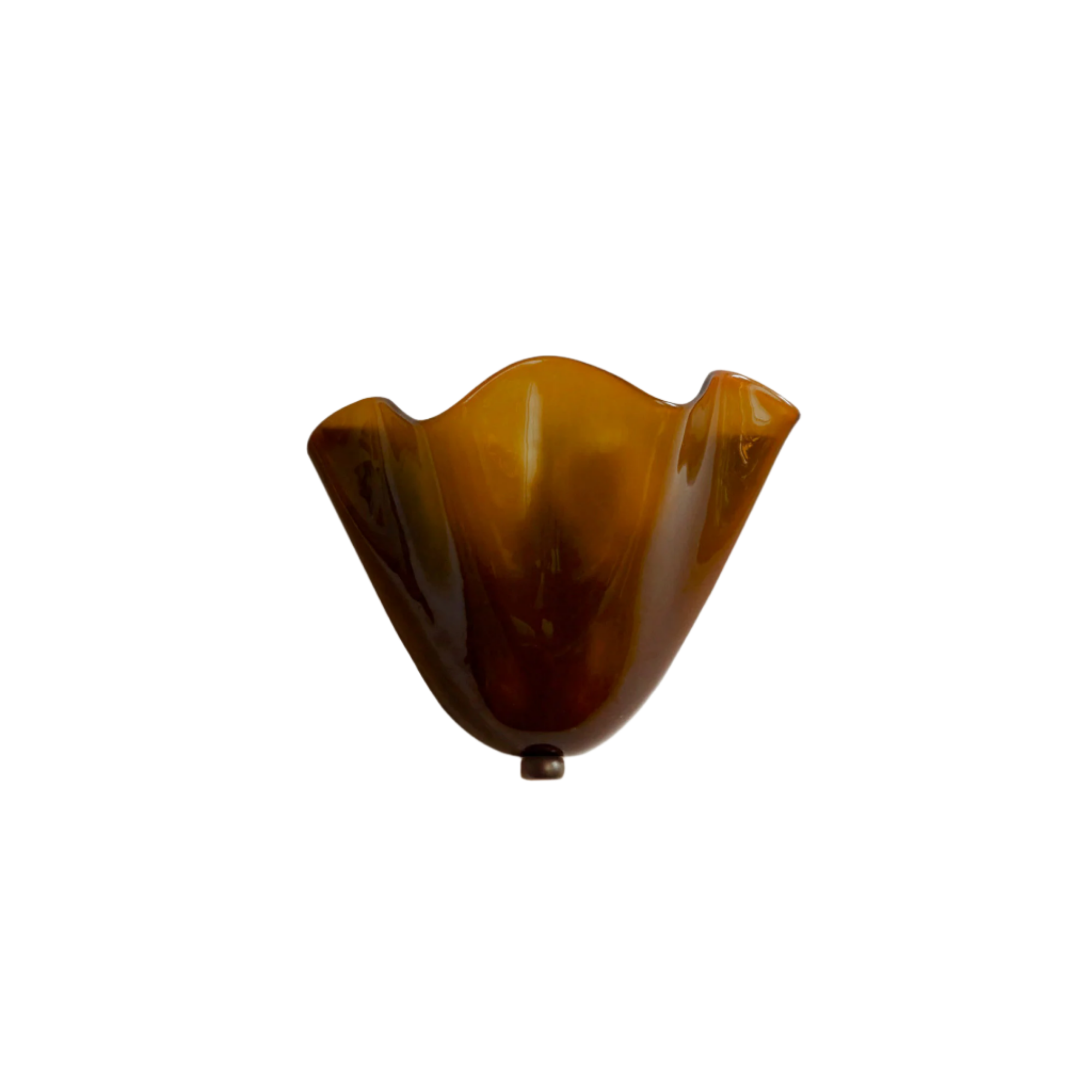 Wandlamp Glas In Lood Retro Art Deco Schelp 28cm E14 | Sansoti
