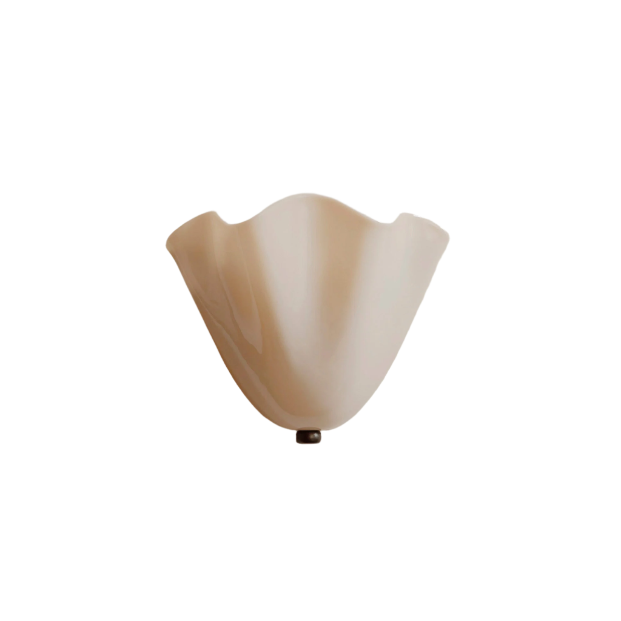 Wandlamp Glas In Lood Retro Art Deco Schelp 28cm E14 | Sansoti