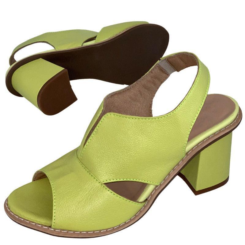 Dames Sandalen met Blokhak Open Teen Elegant Comfortabel Leer Bordeauxrood Zomerschoenen | Sansoti