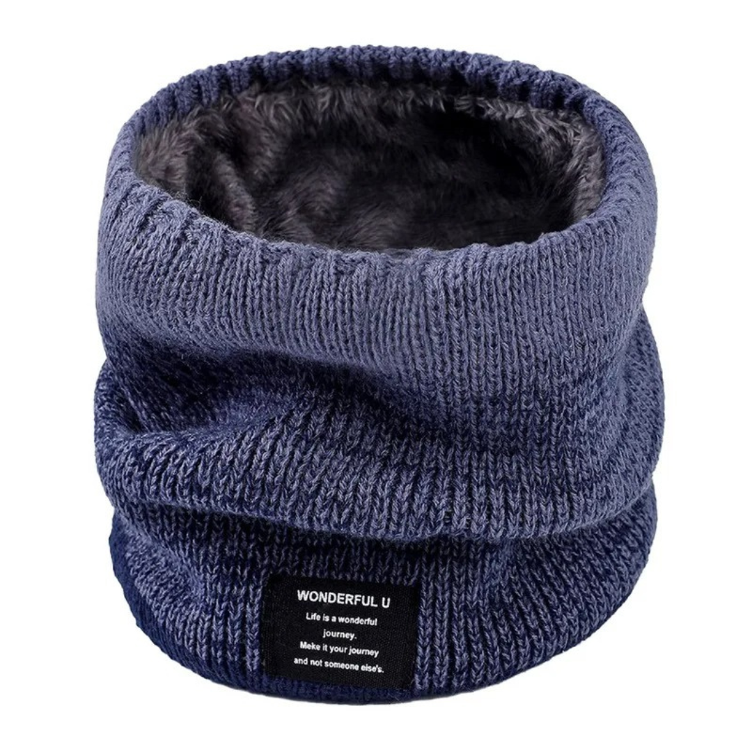 Gestrickte Halswärmer mit Fleece-Futter – Winteraccessoire für Damen und Herren, Outdoor, Wandern, Skifahren, Sport | Sansoti