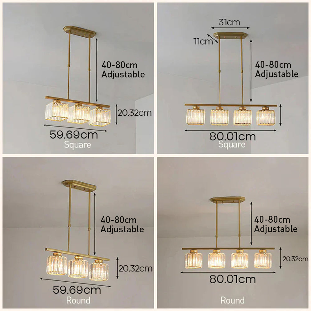 Hanglamp Eettafel Glas Zwart Goud 3 Of 4 Lichts E27 Modern | Sansoti
