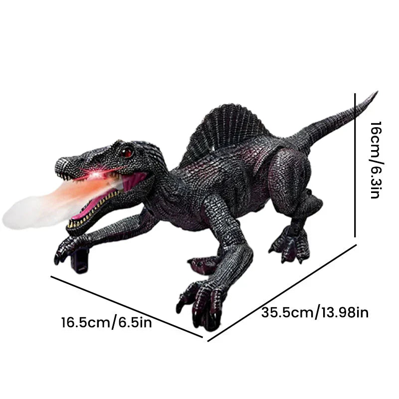 Bestuurbare Prehistorische Speeldino met Mistfunctie – Bewegende Robot Dino voor Kinderen – Oplaadbaar met Afstandsbediening – Dinosaurus Speelgoed met Geluid en Lichteffecten | Sansoti