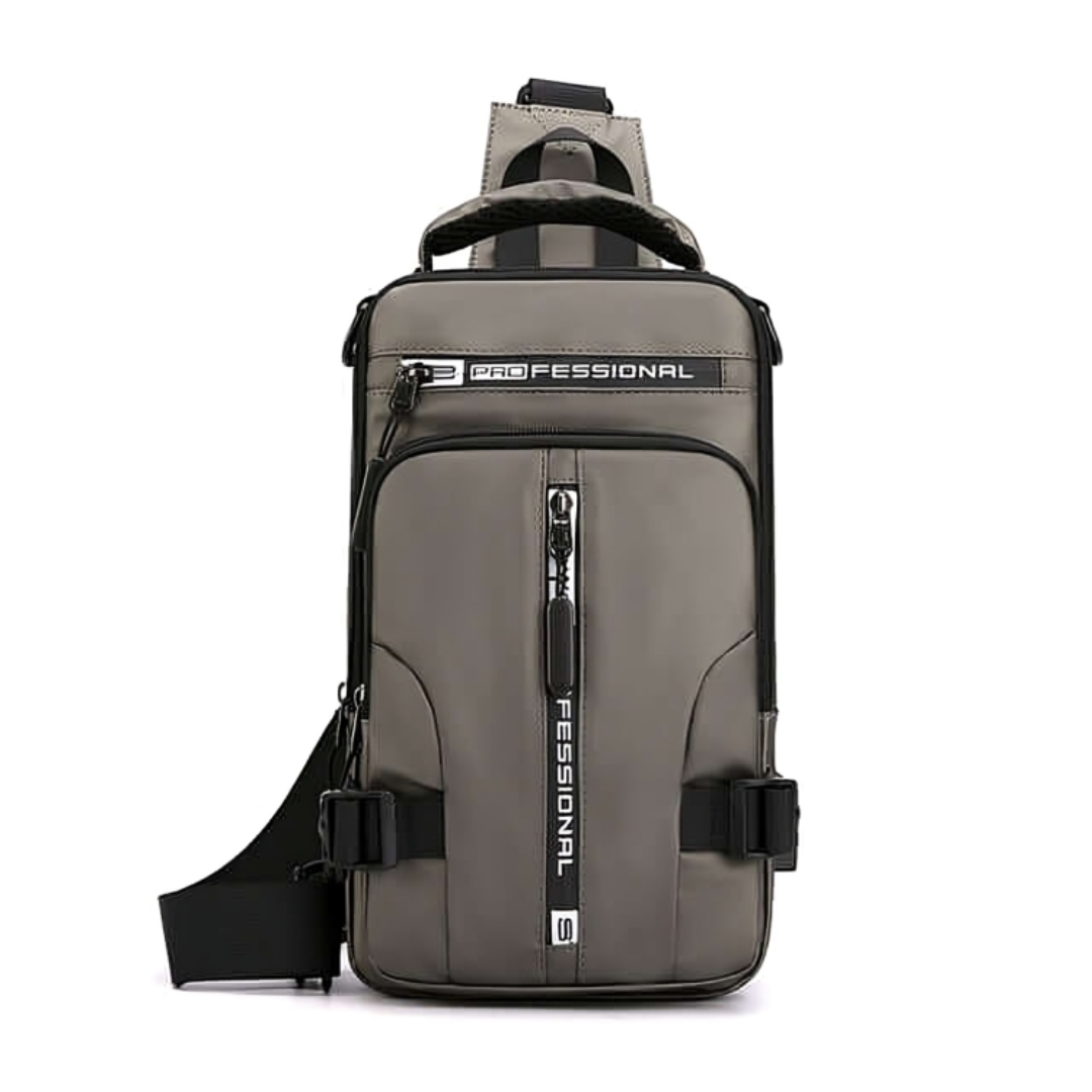 Crossbody Schoudertas Waterafstotend met USB-Poort en Diefstalbescherming 18x30x10cm Zwart Blauw Groen | Sansoti