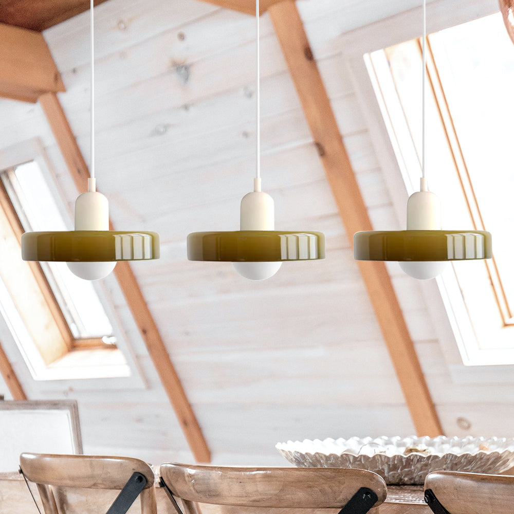 Luccon Triple Hanglamp Glas G9 Retro Kleuren Eettafel Woonkamer Design Verlichting Meerlamp | Sansoti
