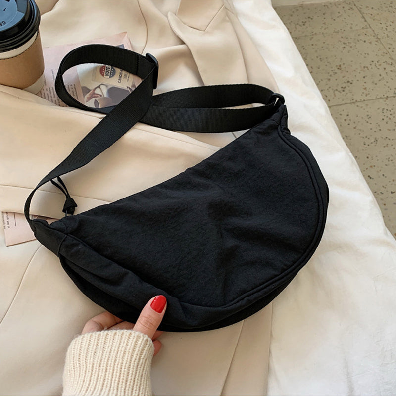 Halve Maan Schoudertas Kunstleer Elegante Damestas Crossbody Handtas Mode Accessoire Casual Dagelijks Gebruik | Sansoti