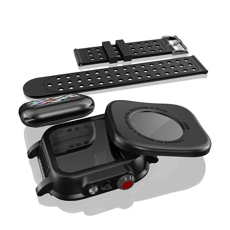 Protective Smartwatch Case with Sports Band for 44mm 42mm Models Silicone Bumper Watch Accessory | Sansoti