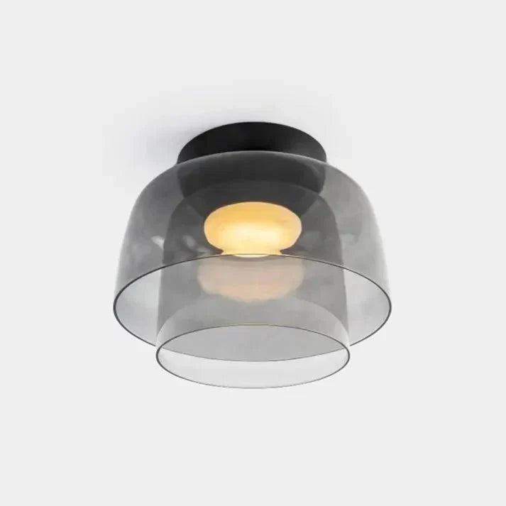 Moderne dreifarbige LED-Glas-Deckenleuchte im skandinavischen Design für Esszimmer und Wohnzimmer, Schlafzimmerbeleuchtung | Sansoti