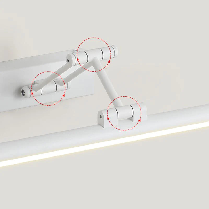 Spiegellampe LED Schwarz Weiß Metall Acryl IP44 Bad Bad Modern 40-100cm | Restfield