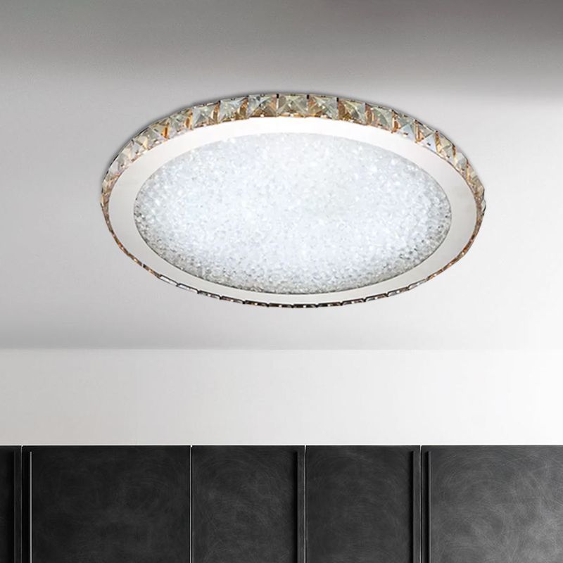 Crystal Ceiling Light Luxury Brass Round LED Light Beam Bedroom Living Room Dining Room Modern Lighting | Sansoti