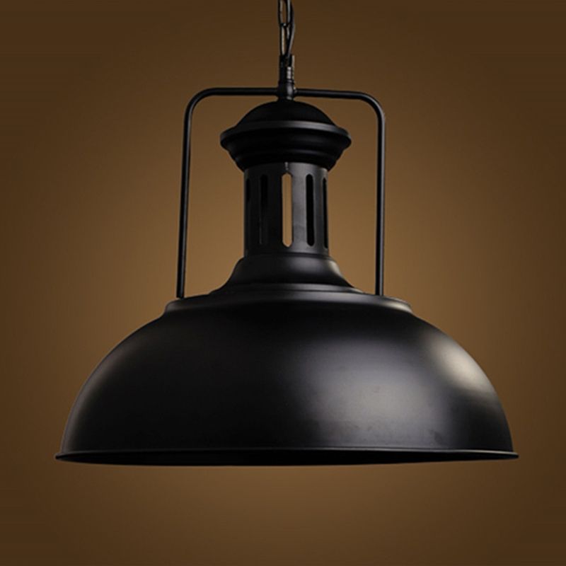 Suspension en métal rustique, design vintage industriel, douille E27, réglable, plafonnier pour cuisine et salle à manger | Sansoti