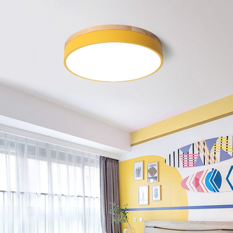 Ronde LED Plafondlamp Dimbaar met 3 Lichtinstellingen Modern Design voor Woonkamer Slaapkamer Keuken Hal | Sansoti