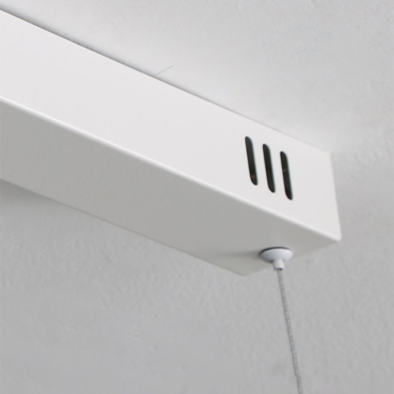 Lineare LED-Pendelleuchte Golf Metall Schwarz Weiß Modern Dimmbar 80-120cm Wohnzimmer Esszimmer Schlafzimmer Beleuchtung | Sansoti