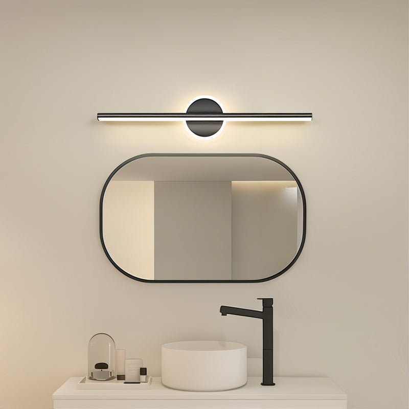 LED Wall Lamp Black-Gold Modern Design 40cm with Silicone Detail for Living Room Bedroom Bathroom | Sansoti