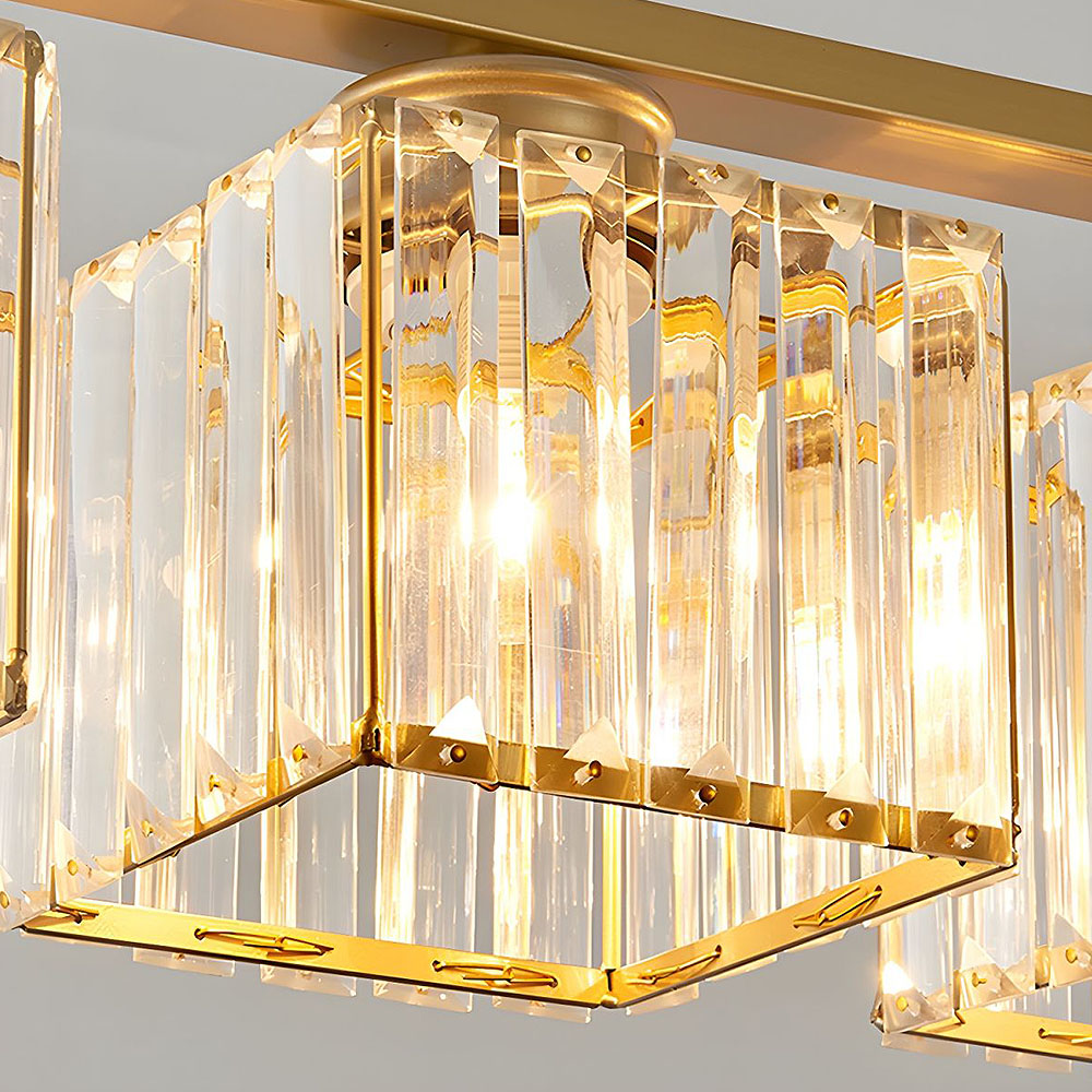 Hanglamp Eettafel Glas Zwart Goud 3 Of 4 Lichts E27 Modern | Sansoti