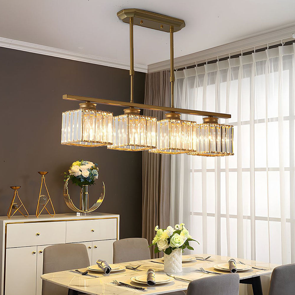 Hanglamp Eettafel Glas Zwart Goud 3 Of 4 Lichts E27 Modern | Sansoti