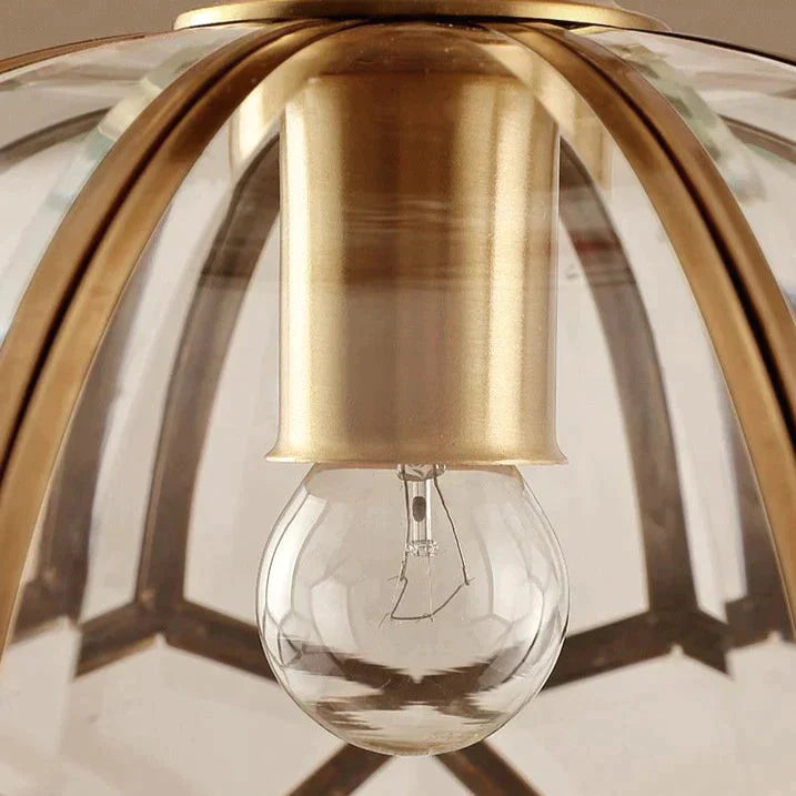 Kupfer-Deckenleuchte, minimalistisches Design, Flur, Schlafzimmer, Wohnzimmer, LED-Beleuchtung, Aufbaumontage, E27 | Sansoti