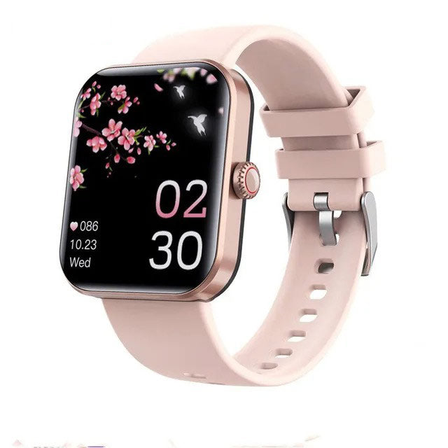 Slimme Multifunctionele Sporthorloge met Hartslagmeter en Slaaptracking - Zwart/Roze - Waterdicht Fitness Horloge voor Actieve Levensstijl | Sansoti