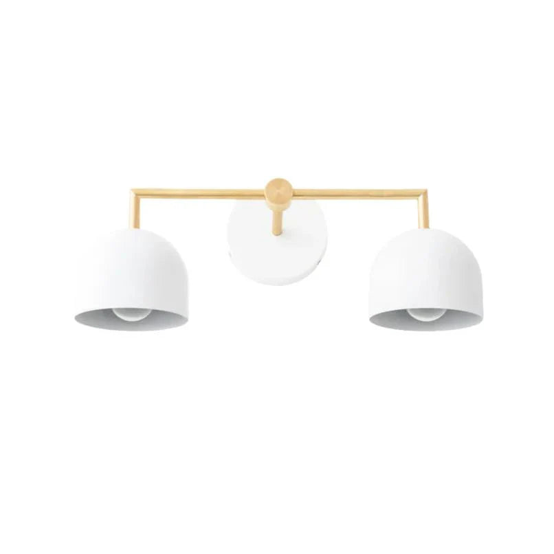 Koepelkapjes Wandlamp Modern Scandinavisch Metaal Zwart Messing 2-3 Lichtpunten Badkamer Hal Slaapkamer Sfeerverlichting | Sansoti
