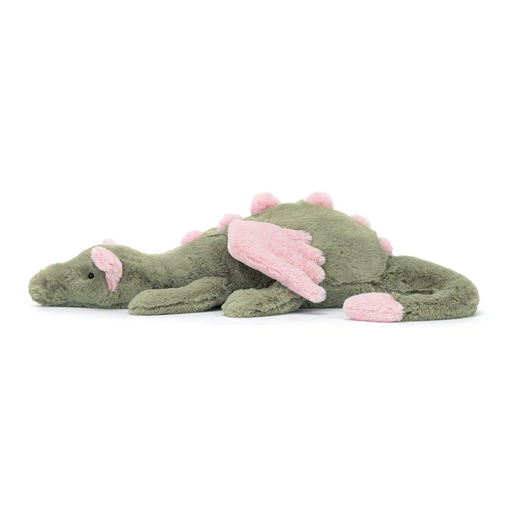 Peluche dragon douce avec ailes, jouet fantastique pour enfants, décoration de chambre, cadeau | Sansoti