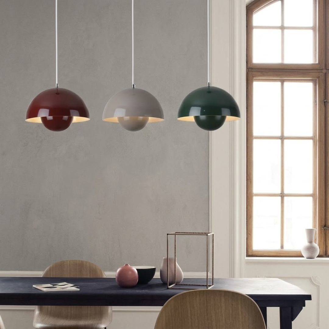 Suspension avec jardinière, design scandinave, métal E27, lumière blanc chaud, câble réglable, pour salon ou cuisine | Sansoti