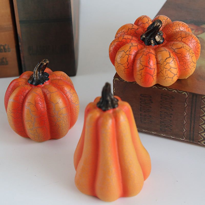 Halloween-Kürbis-Dekolampe LED Orangefarbenes Leuchten Stimmungsbeleuchtung Batterie Gruselig Innenbereich Außenbereich Garten | Sansoti