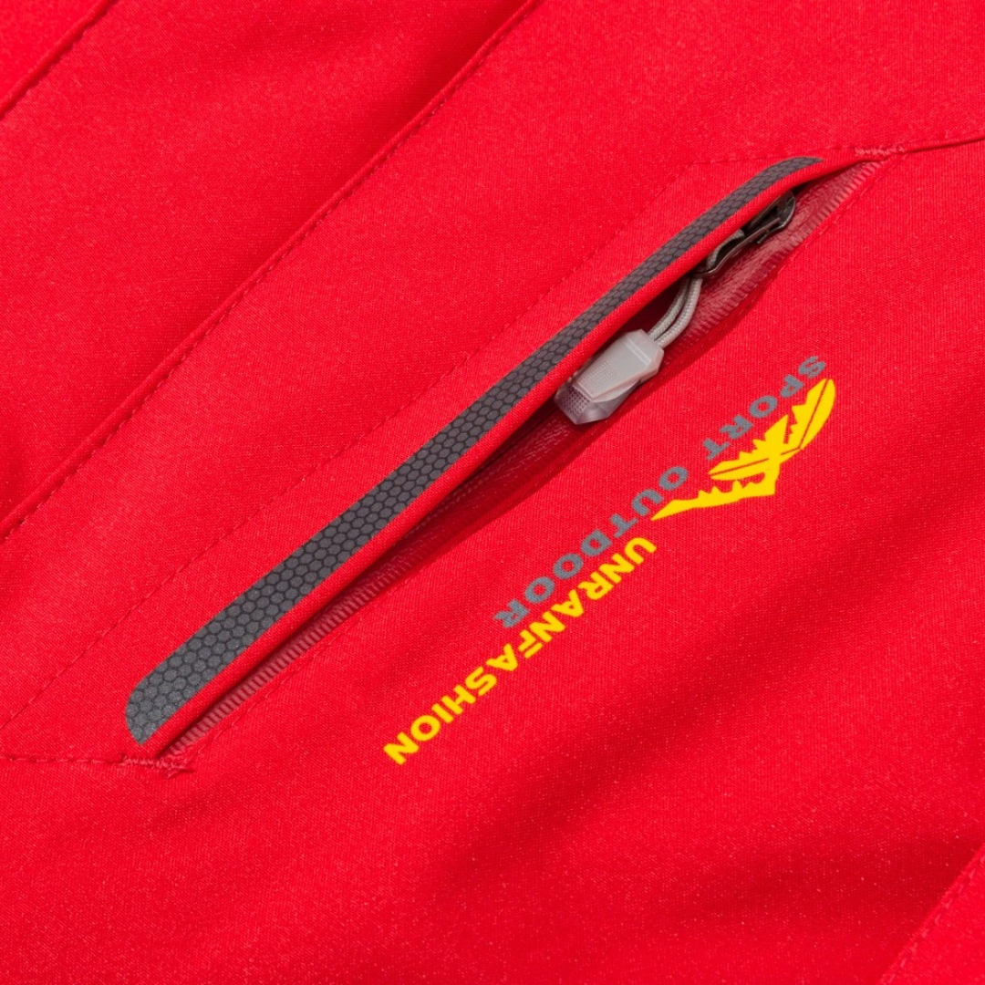 Veste d’extérieur imperméable pour hommes en polyester avec capuche amovible et plusieurs poches pour randonnée, trekking et activités de plein air | Sansoti