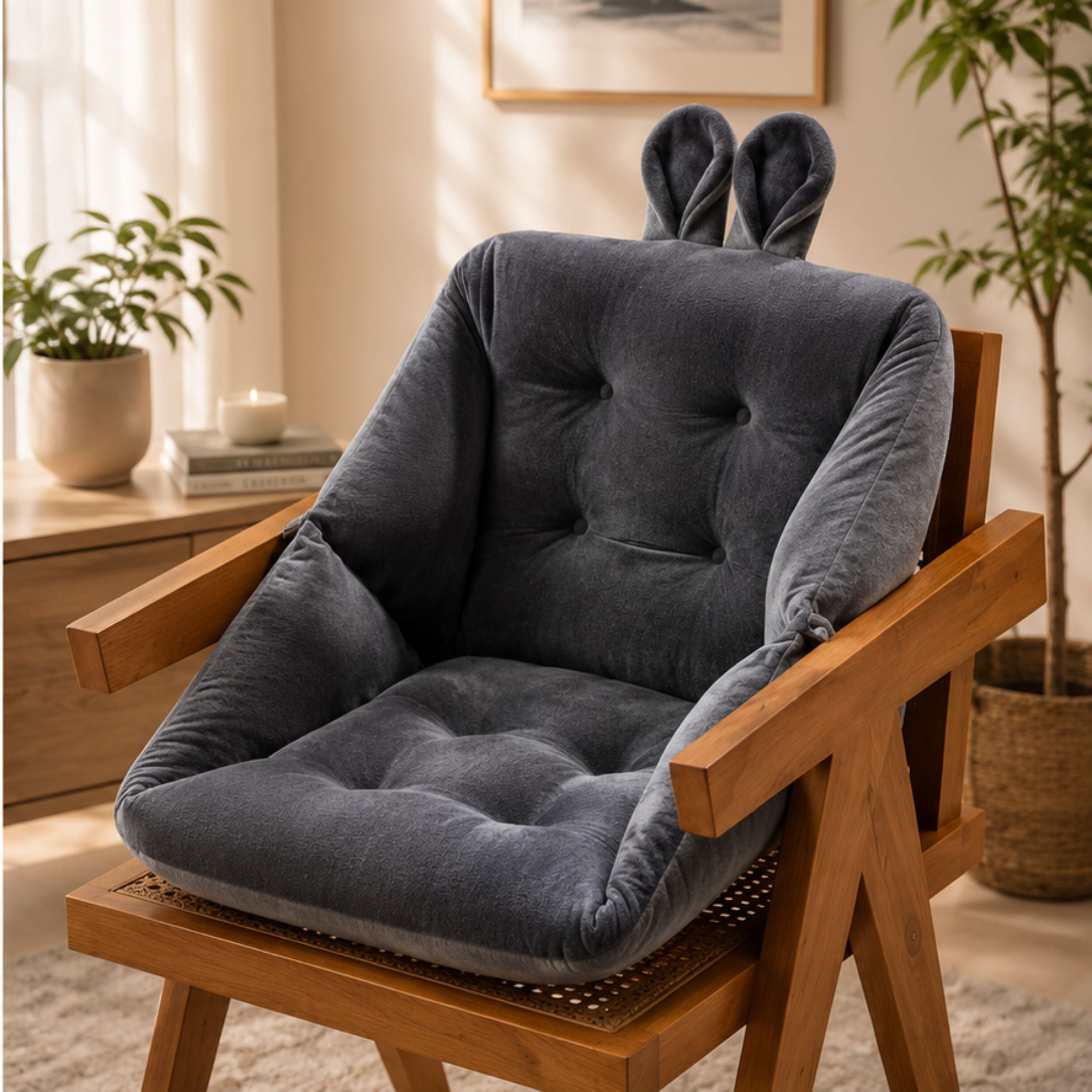 Ergonomisch Stuitkussen voor Pijnvrij Zitten – Memory Foam Zitondersteuning met Coccyx Relief | Sansoti