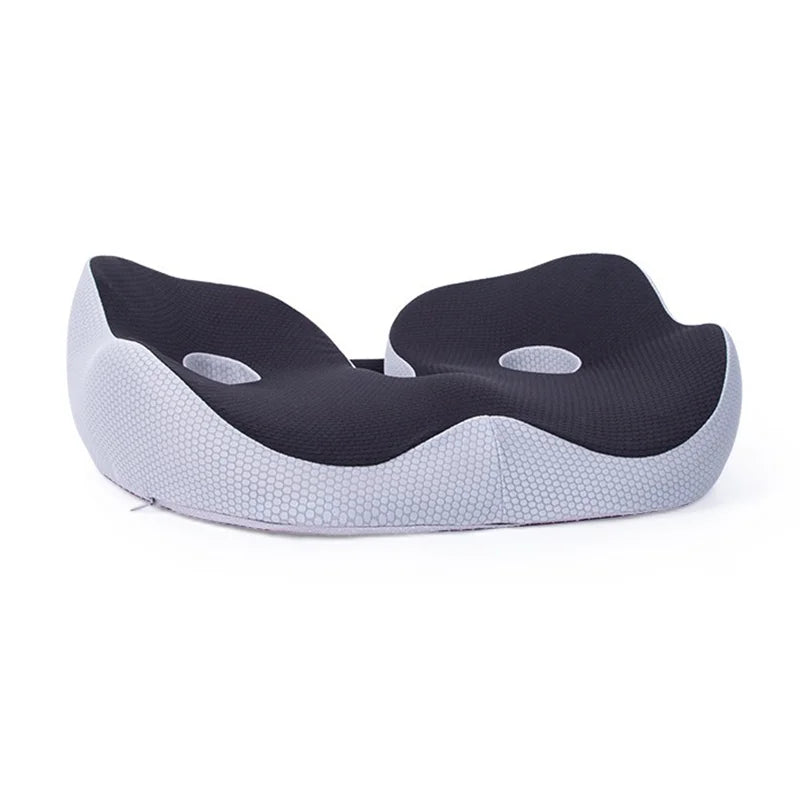 Coussin d’assise ergonomique en mousse à mémoire de forme avec sangles réglables pour le bureau, la voiture, le gaming et la maison - confort optimal | Sansoti