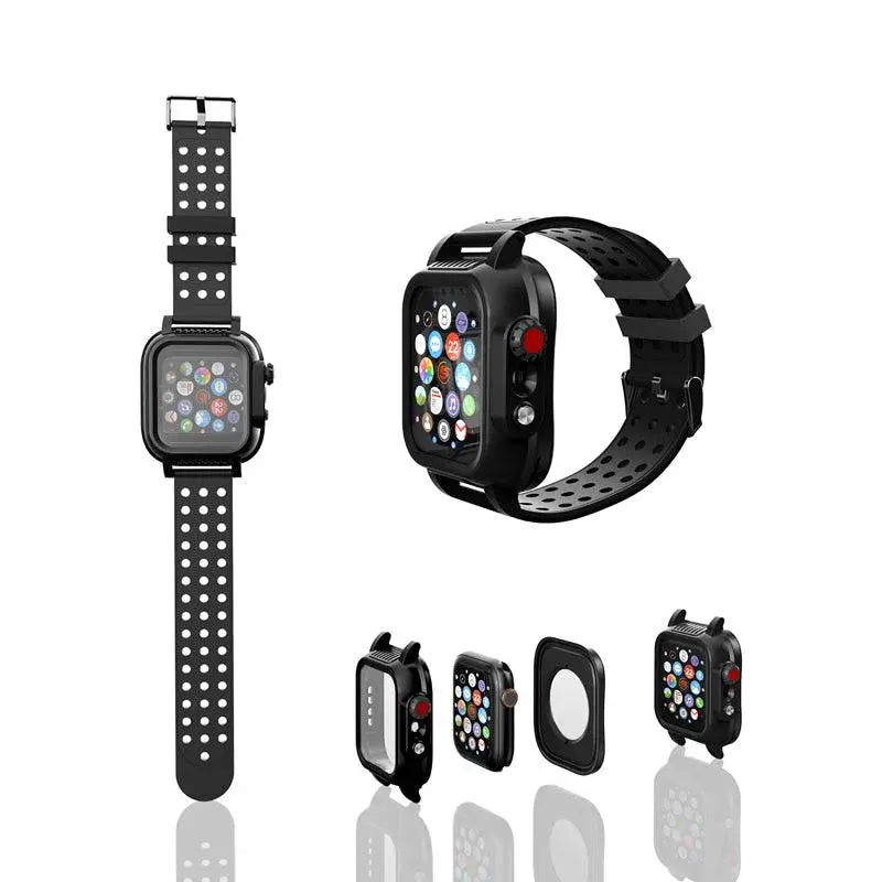 Protective Smartwatch Case with Sports Band for 44mm 42mm Models Silicone Bumper Watch Accessory | Sansoti
