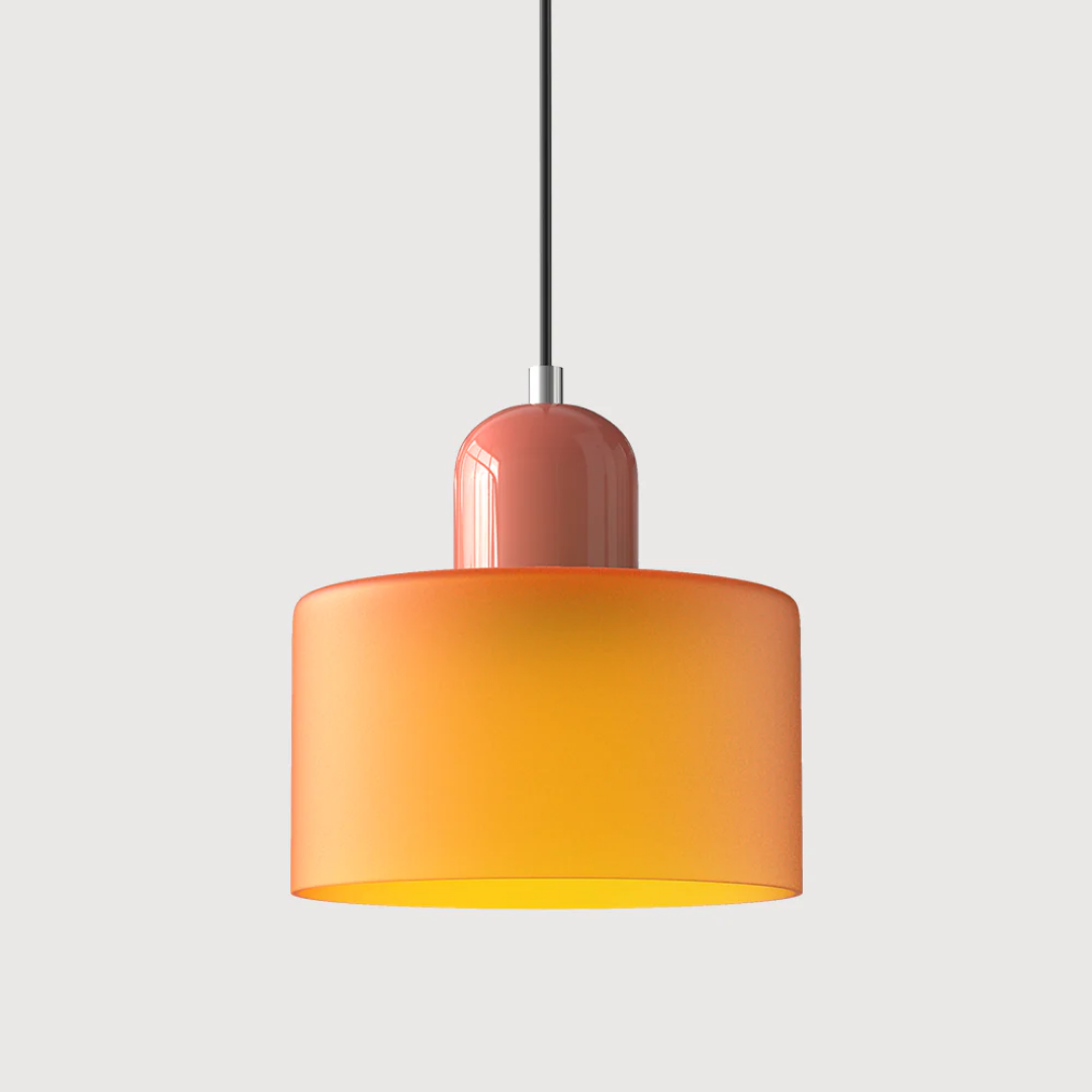 Sansoti | Lismeno Retro Hanglamp – Glazen Hanglamp met Warm Licht voor Eettafel, Keuken & Woonkamer