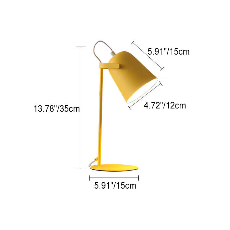 Skandinavische Tischlampe Eimer Macaron Eisen E27 Wohnzimmer Schlafzimmer Farbe | Restfield