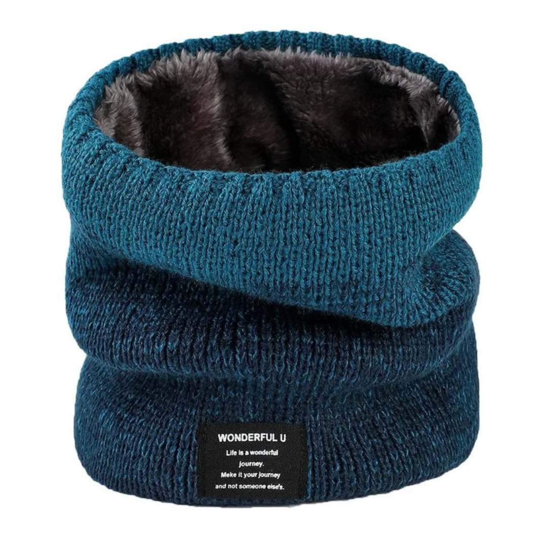 Gestrickte Halswärmer mit Fleece-Futter – Winteraccessoire für Damen und Herren, Outdoor, Wandern, Skifahren, Sport | Sansoti