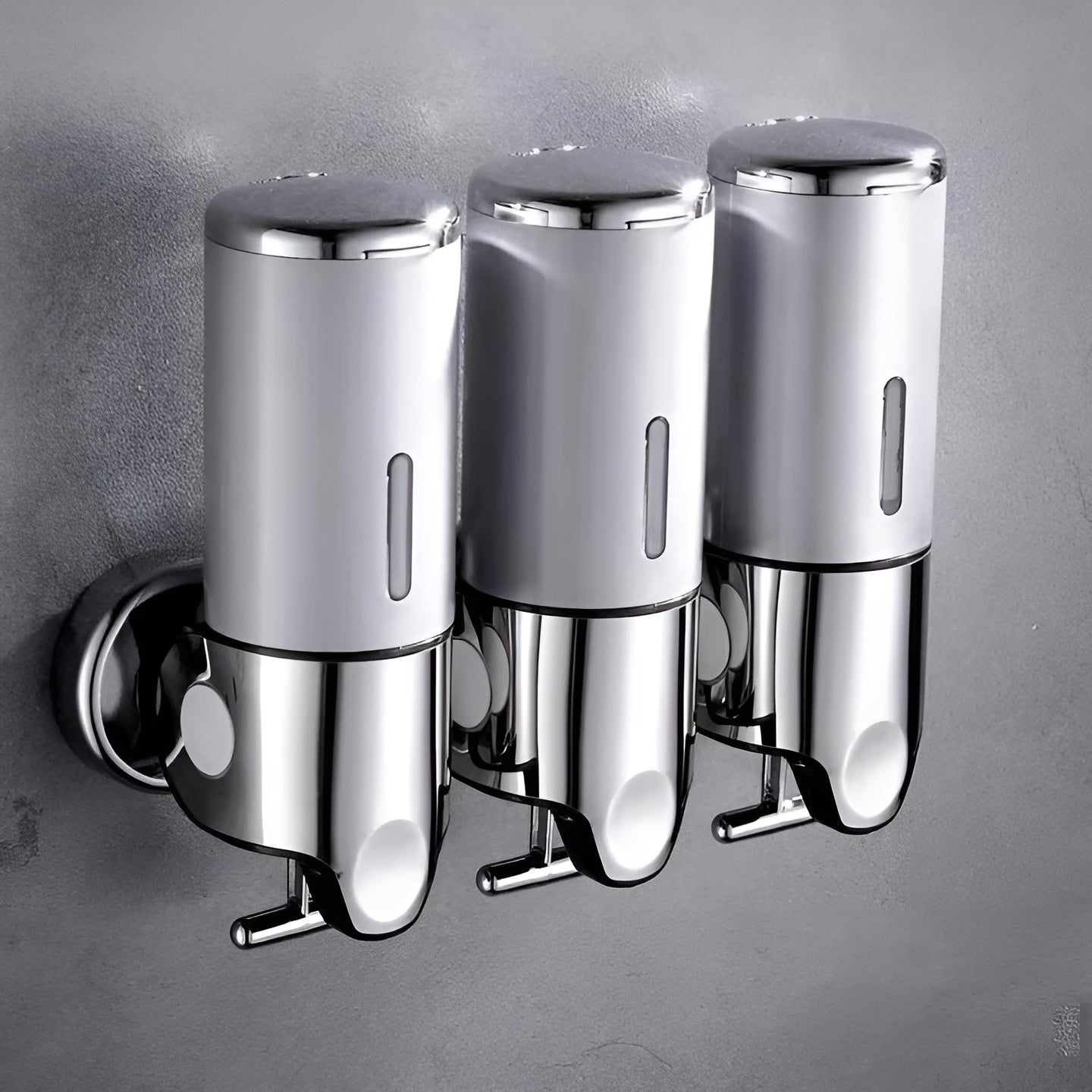 Wandzeepdispenser 500ml Wandmontage RVS Chroom Badkamer Keuken Enkel Dubbel Drievoudig Vloeibare Zeep | Sansoti