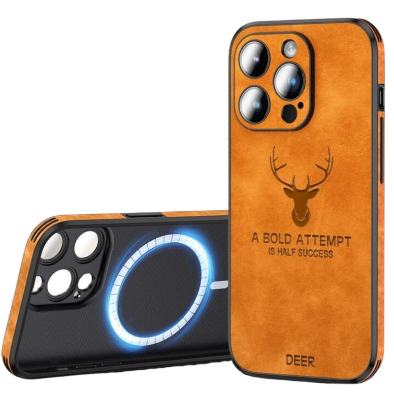 Luxe Wildleren iPhone Hoes Zwart Bruin Donkergroen Lichtblauw Beschermhoes met Shockabsorptie Camerabescherming | Sansoti
