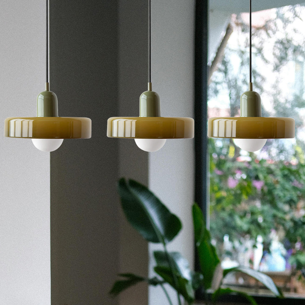 Luccon Triple Hanglamp Glas G9 Retro Kleuren Eettafel Woonkamer Design Verlichting Meerlamp | Sansoti