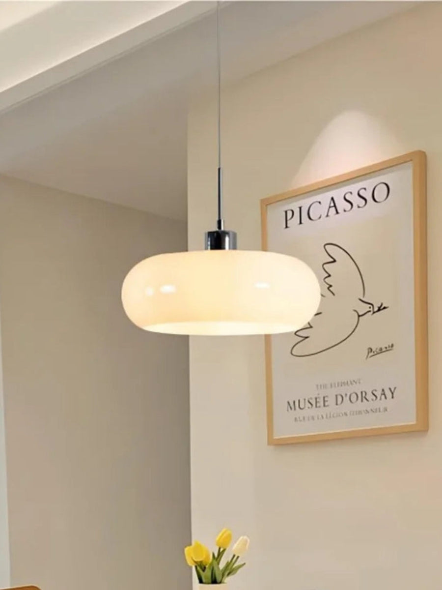Bauhaus Glazen Hanglamp Metaal 11cm Nordic Design Eetkamer Keuken | Sansoti