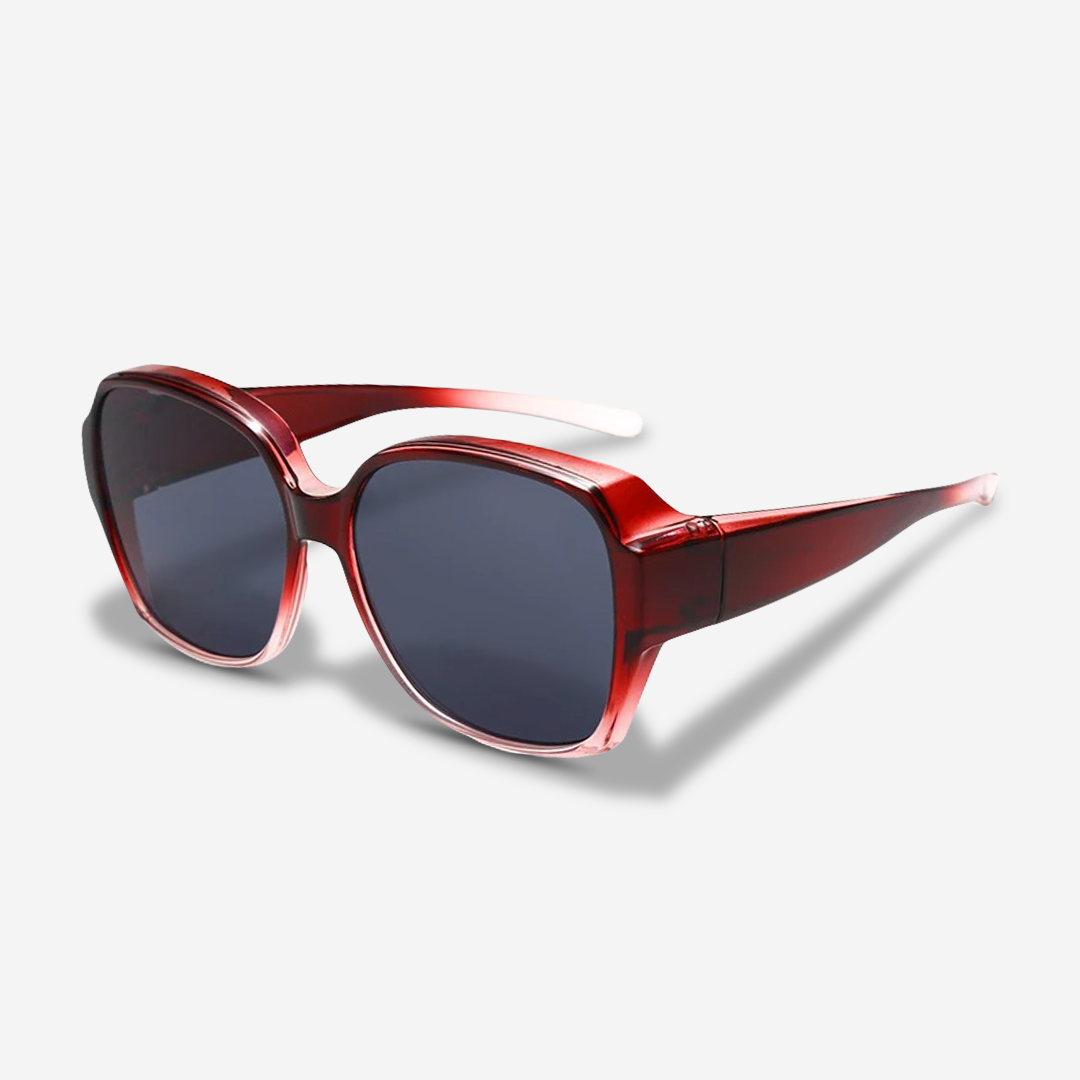 Opzetbare Zonnebril Clip voor Brillendragers UV400 Polariserend 5-laags Lenzen Multikleur Flip-Up Design | Sansoti