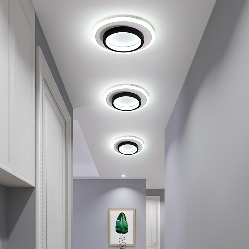 Plafondlamp Rond LED Modern Halo Design Metaal Acryl Flush Mount | Sansoti