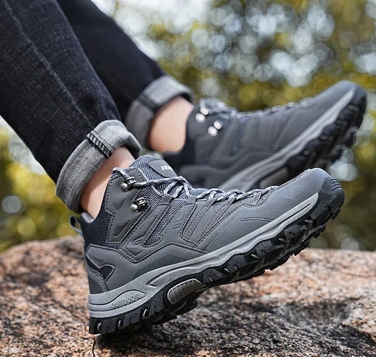 Wandellaarzen Uniseks Hoog Waterafstotend Demping Grip Leer Mesh Outdoor Hiking Enkelhoog Trekking Wandelschoenen | Sansoti