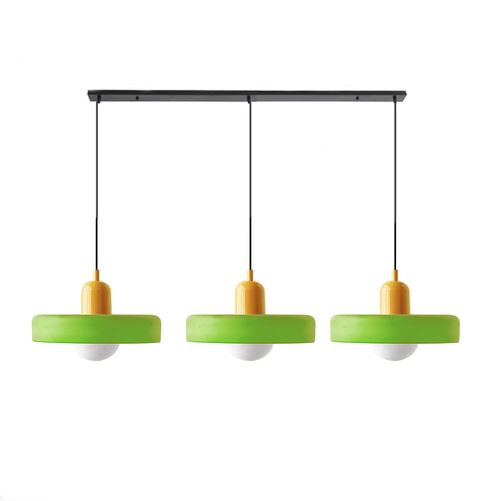 Luccon Triple Hanglamp Glas G9 Retro Kleuren Eettafel Woonkamer Design Verlichting Meerlamp | Sansoti