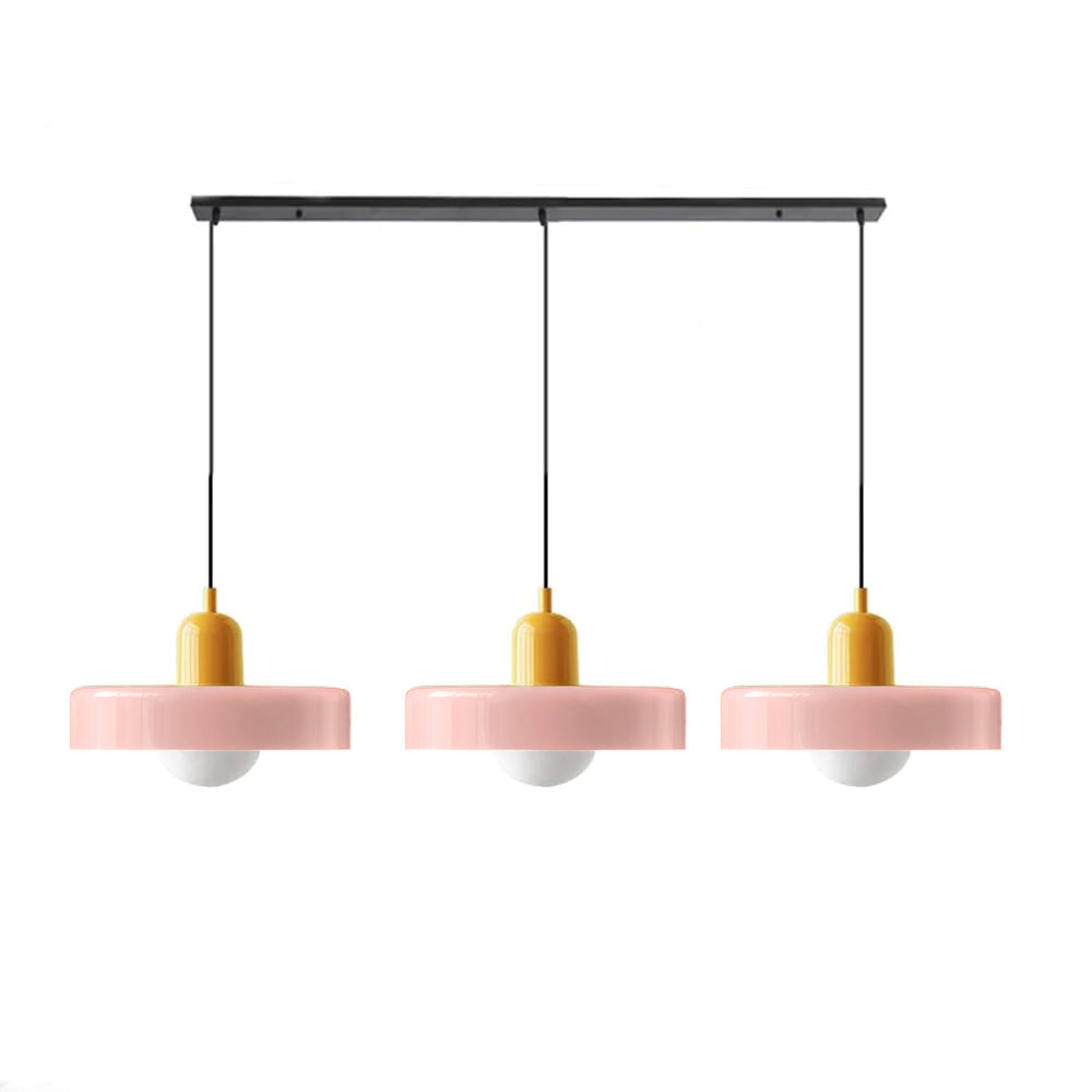 Luccon Triple Hanglamp Glas G9 Retro Kleuren Eettafel Woonkamer Design Verlichting Meerlamp | Sansoti