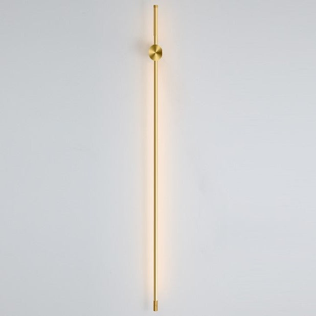 Minimalist 60 cm LED wall lamp, white and black, warm, neutral and cool light, Scandinavian modern interior | Sansoti