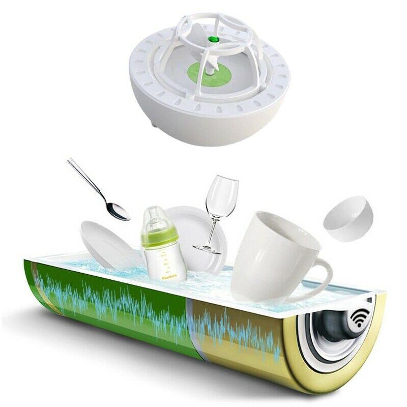 Kompaktes Ultraschall-Reinigungsgerät mit USB, multifunktional für Küche, Camping und Reisen, tragbar, praktisch | Sansoti