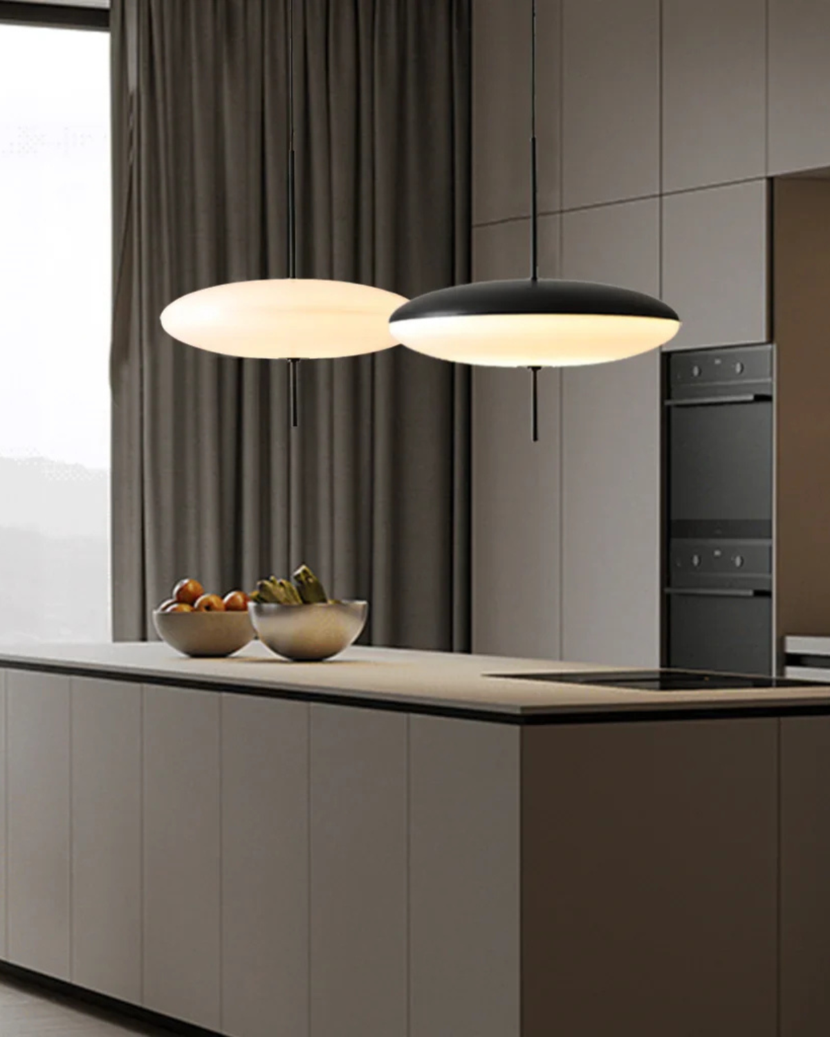 Moderne Hanglamp Met Zwevend Design In Acryl En Metaal Met Warme Diffuse Verlichting | Sansoti