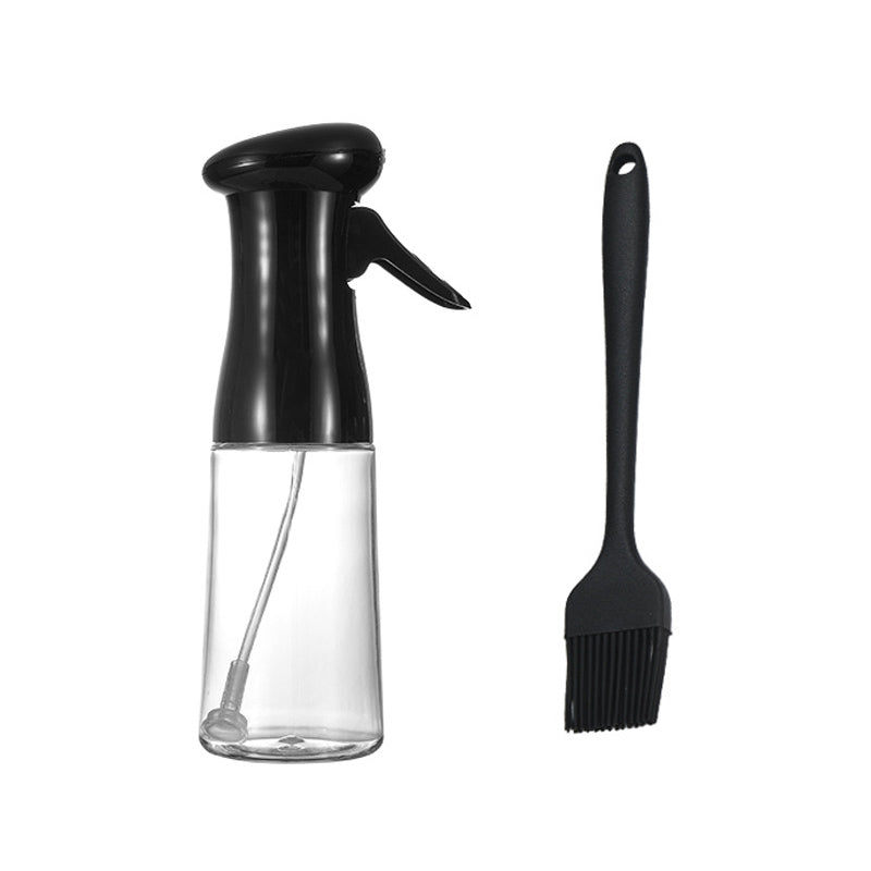 Olie Sprayfles met Luchtdruksysteem 200ml Transparant Zwart Wit Keuken Barbecue Bakken Doseerfunctie | Sansoti