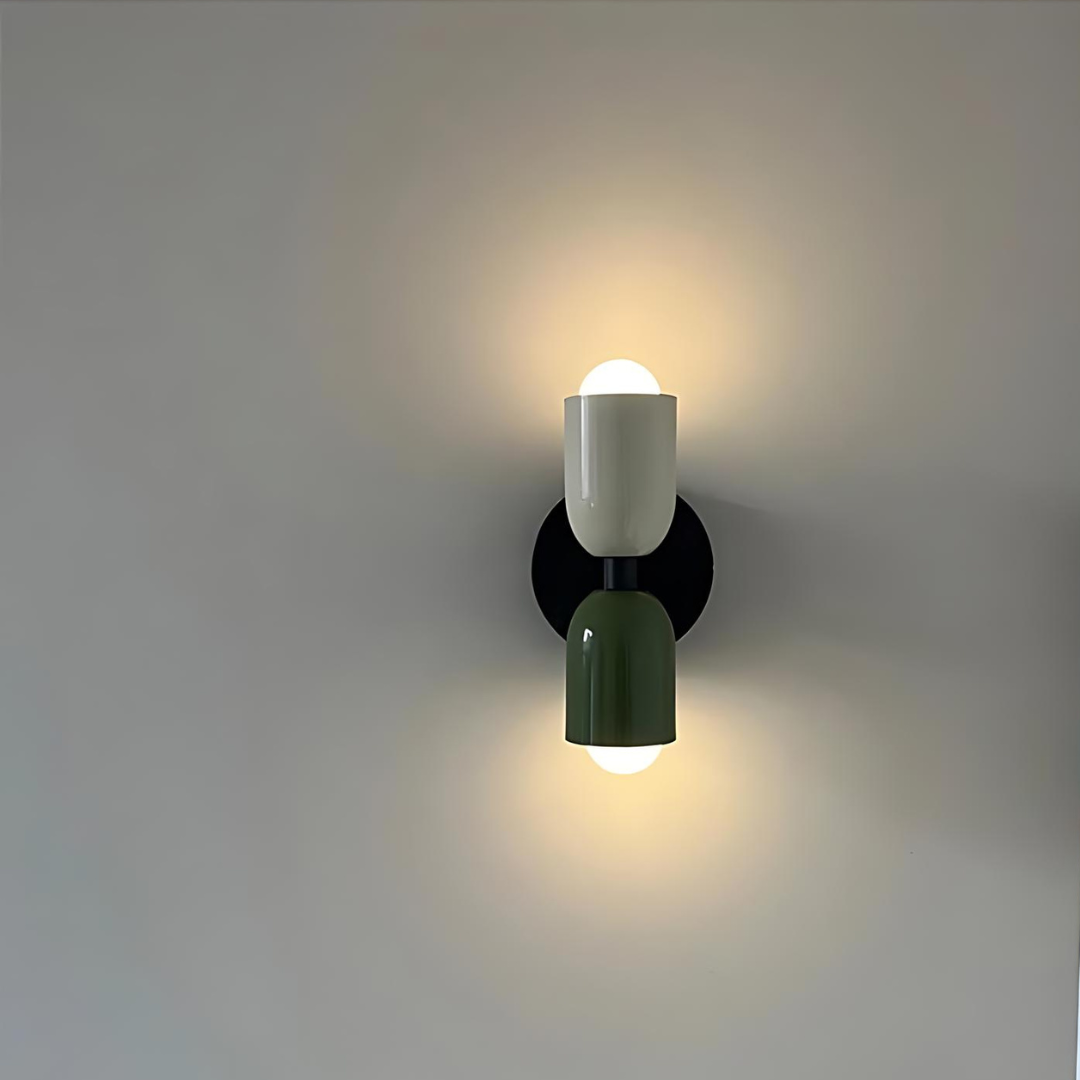 Applique Murale Crème Blanc Chaud Métal Fer E27 12cm LED 2 Lumières Chambre Couloir Salon | Restfield