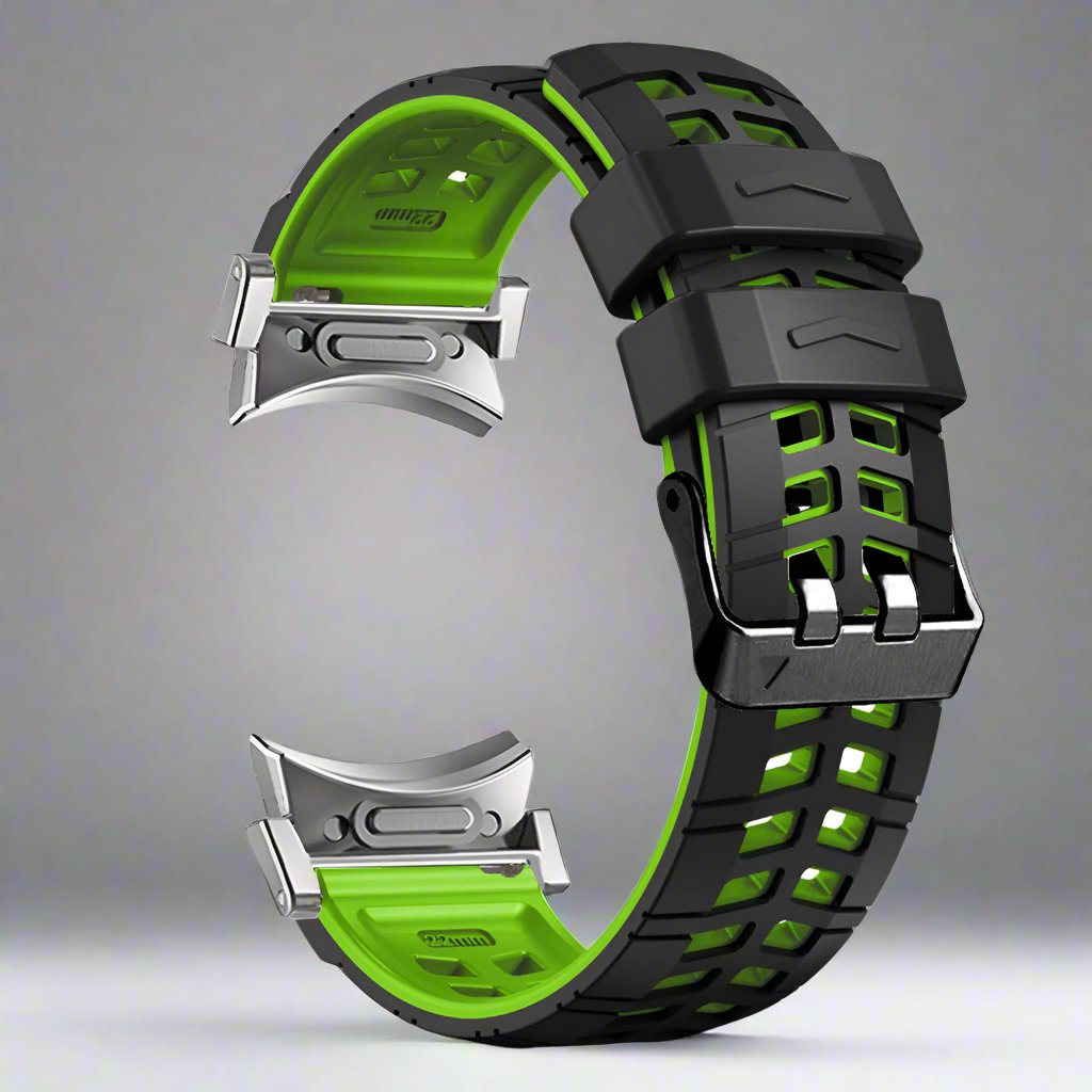 Bracelet de sport en silicone pour montre connectée de 47 mm, noir, orange, gris, rouge, bleu, blanc, vert, réglable et confortable | Sansoti