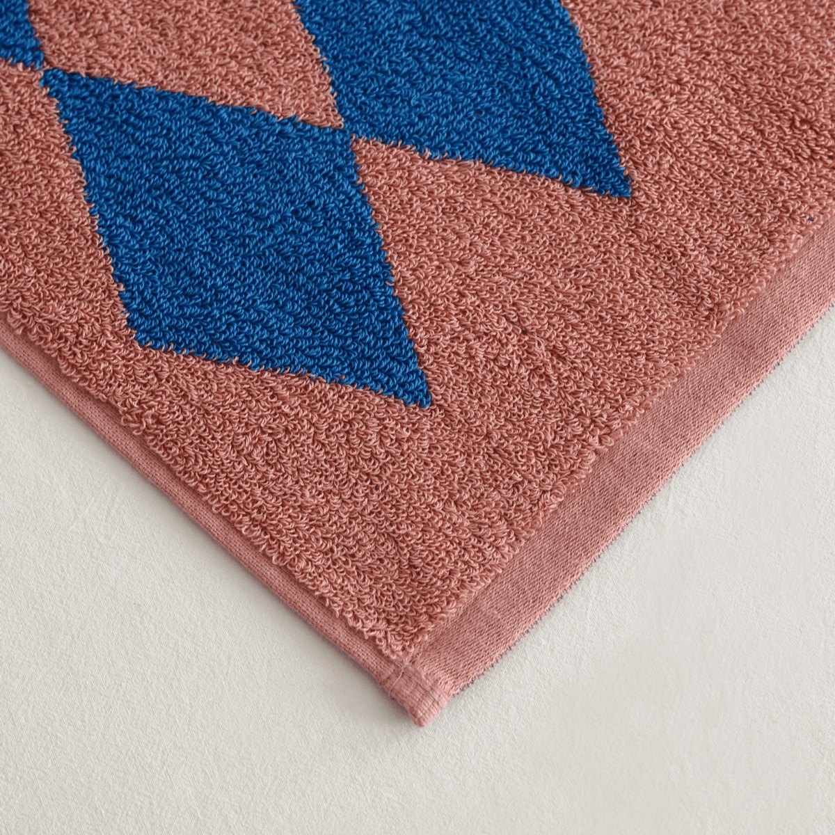 Baumwollhandtuch in Blau mit Streifen, 100 % Baumwolle, Badezimmer, Gesichts- und Badetuch, Jacquard, Retro-Design, saugfähig | Sansoti