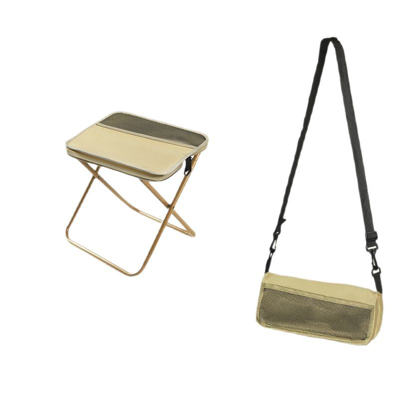 Opvouwbare Campingkruk met Rugsteun en Draagtas – Draagbaar Outdoor Zitmeubel voor Vissen, Wandelen en Picknick | Sansoti