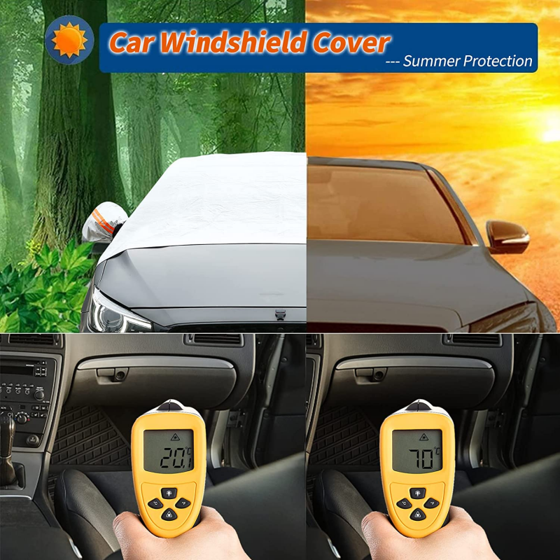 Magnetische Autoruitbeschermer Voorruit Zonwering IJsbescherming met Spiegelhoezen Winterdeken All Season Auto | Sansoti